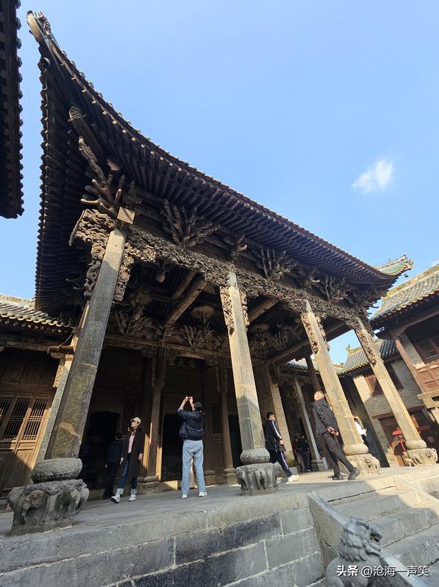 十二月，山西陟椒村三教堂，寒风瑟瑟中依旧散发古老的魅力!