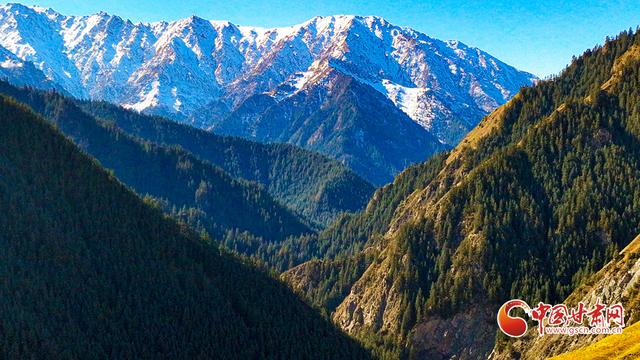 陇拍客丨民乐：雪后祁连山景色美
