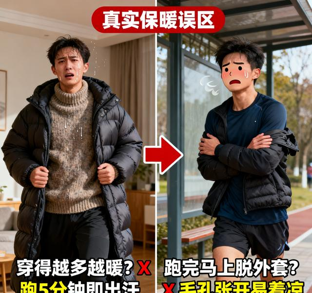 告别冻成狗出汗着凉！冬季跑步“三层穿搭法”，越跑越暖！