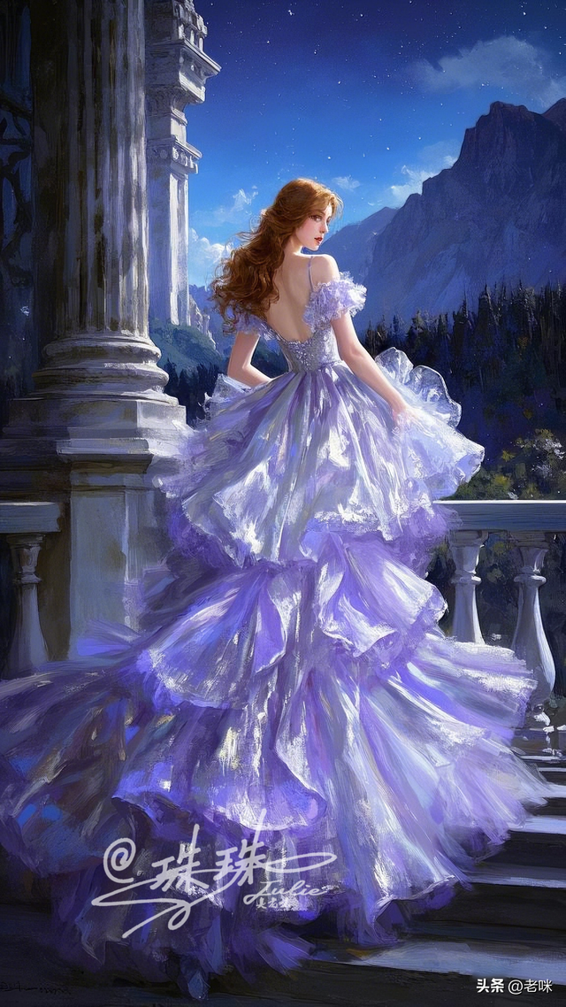 唯美油画——逃离城堡的公主