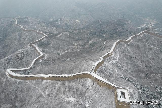北京八达岭长城上空突现“太阳雪”，你见过吗？