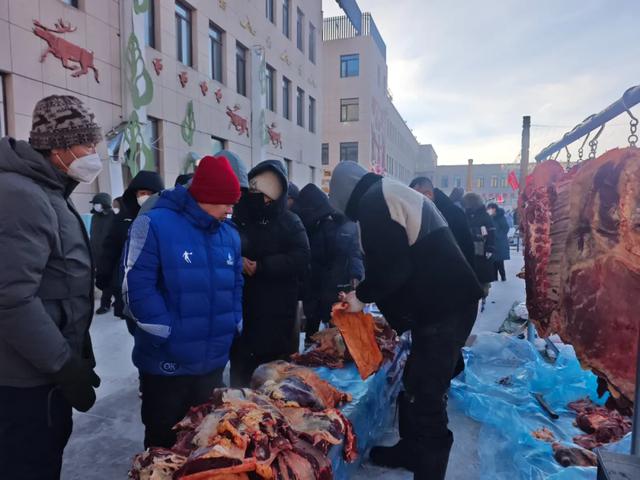 鄂温克族自治旗冬季游牧文化体验季伊德喜冬储肉大集伊敏河镇专场火热开集