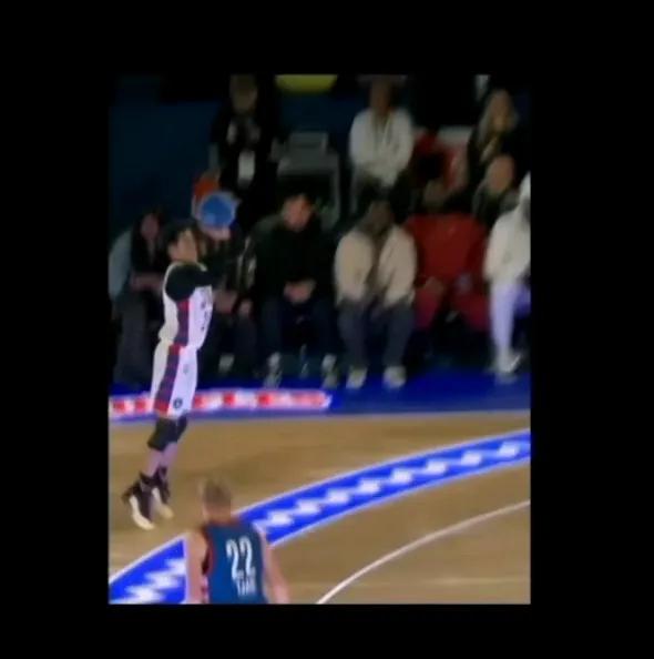 王鹤棣NBA名人赛在炸场！这球技，内与真没对手？