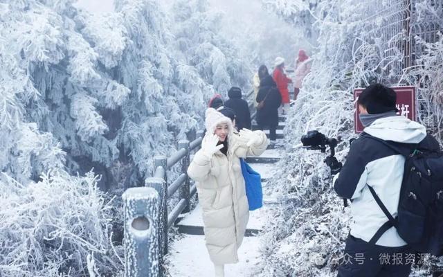 资源县：寒凝琼枝引客来 雾凇盛宴醉游人