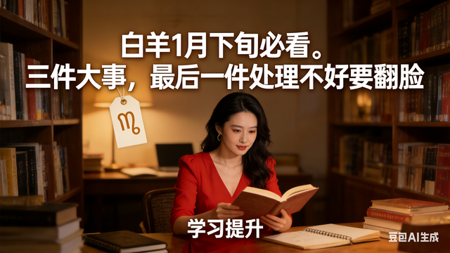 白羊1月下旬必看！三件大事，最后一件处理不好要翻脸