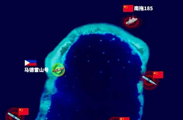 清场在即？我国已有拖船到达仁爱礁海域，菲军舰坐滩生涯或将告终