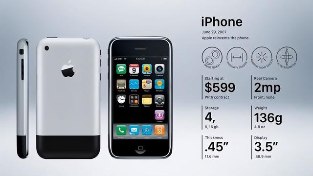 通信历史连载864-世界第一部iOS操作系统的手机iPhone 1代-2007年
