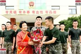 仪征92岁拥军模范“兵妈妈”周宏英慰问子弟兵图片