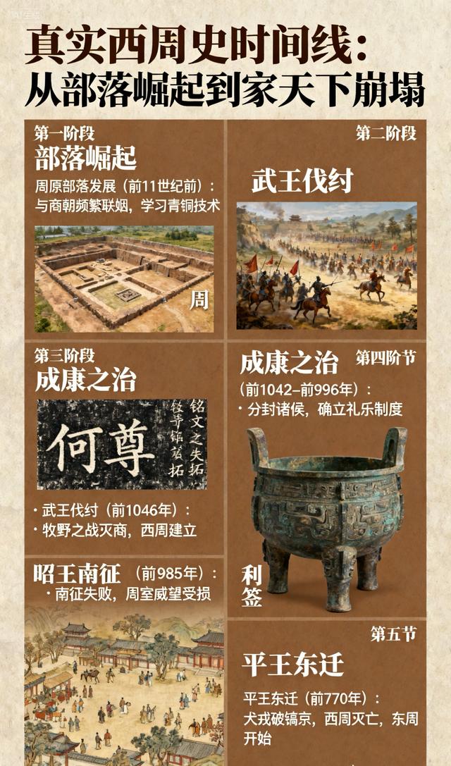 跳出封神演义！10分钟理清真实西周史，从部落崛起到家天下崩塌
