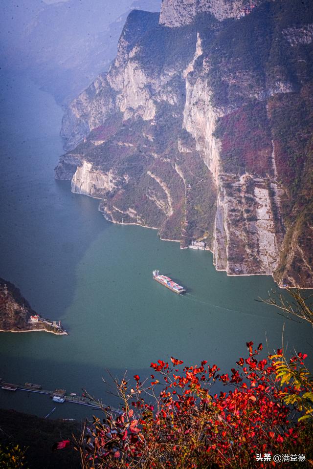 冬日巫山：红叶浸透风骨，江山如画