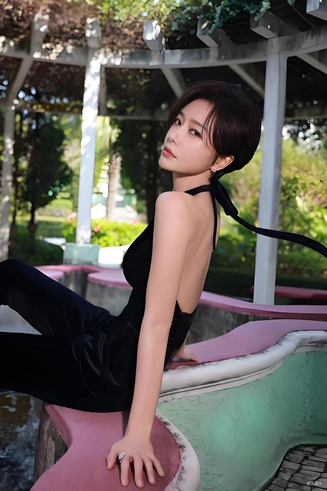 秦岚变化太大了，胸很大，腰很细，臀部很大，身材有点像芭比娃娃