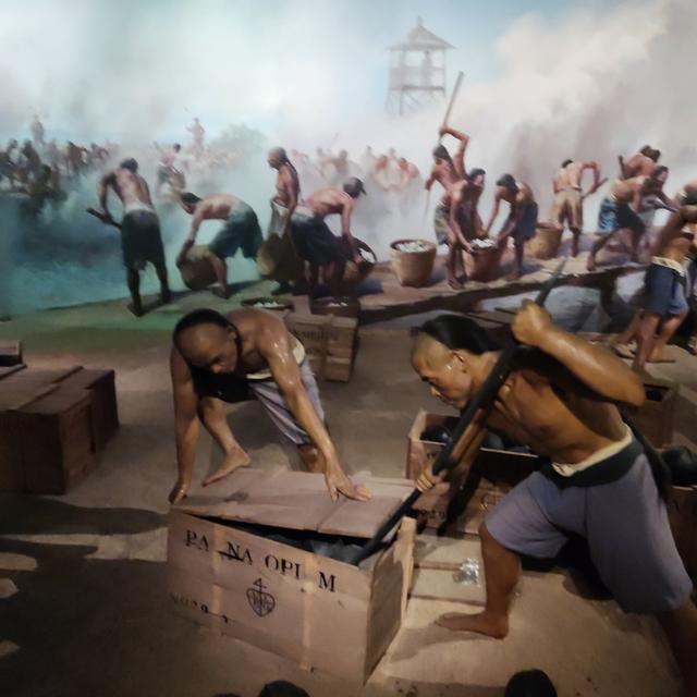 悲怆笼罩的鸦片战争博物馆和虎门海战