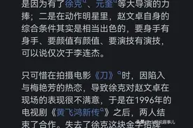 赵文卓为什么从功夫巨星到无戏可拍？网友：武侠精神失去主流地位图片