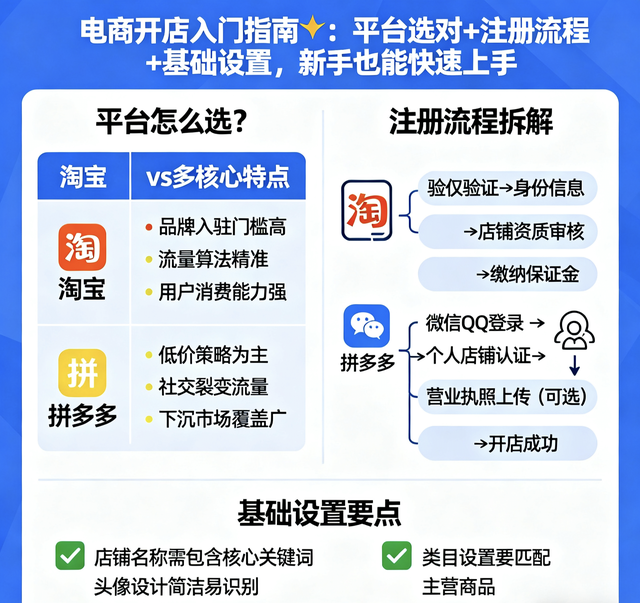 网店开设基础步骤全解析