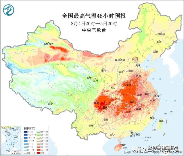 本轮强降雨中心已定，明日8月4号天气预报，暴雨大暴雨分布如下!