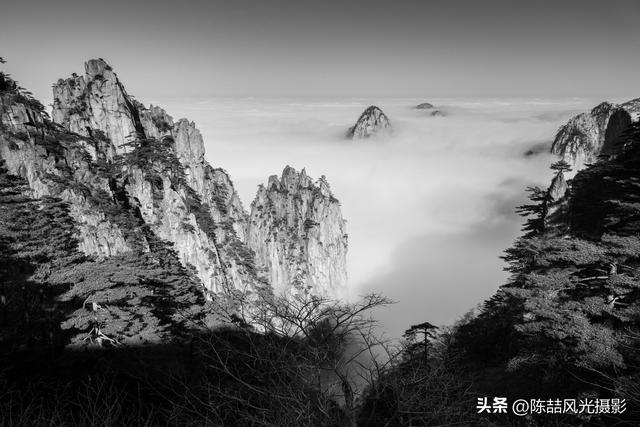 水墨黄山风光