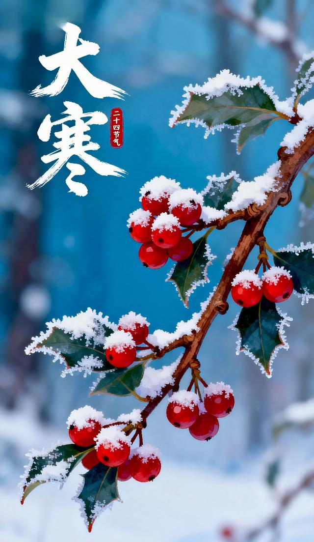 大寒：岁染霜华，心藏暖，时光向暖，春不远