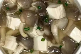 低脂鲜美！连喝三碗都不腻的平菇豆腐汤---益气养胃、清热润燥图片