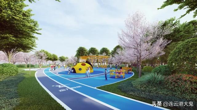 赣榆青龙河公园提档升级，市民休闲娱乐好去处