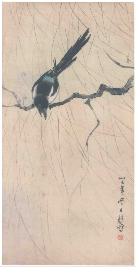 沈巍记156：沈巍一眼看出	，徐悲鸿的四喜图符合鼓励生宝宝的政策