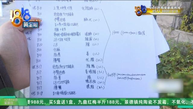 男子在美容院花30多万做身体护理项目，妻子:一天接受13人次服务，还有3人同时服务