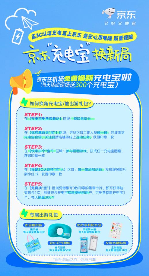 倒计时2天！京东充电宝免费换新活动即将空降昆明长水机场