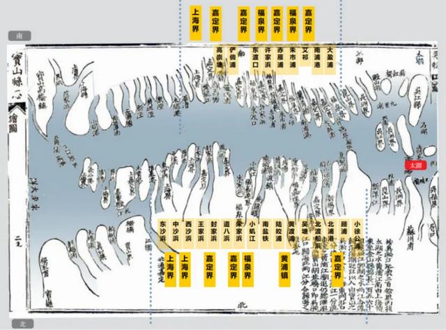 冈身与上海方志中的历史水系河道