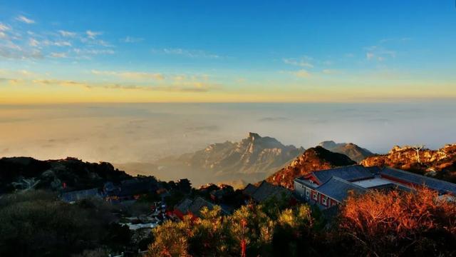 冬阳煦照 泰山磅礴