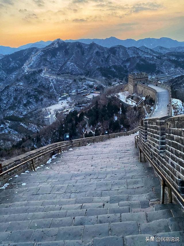 北京八达岭长城上空突现“太阳雪”，你见过吗？