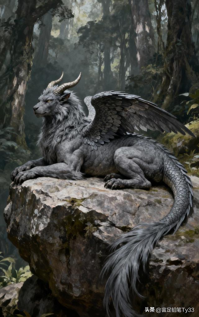 梦幻森林中的神秘龙，守护着自然的秘密！