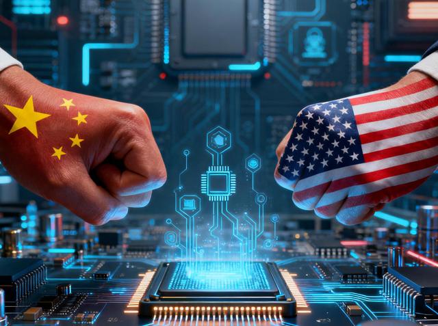 美国芯片也怕被中国卡脖子，做了一个“五五分”的梦