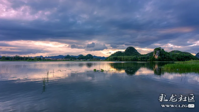 水墨丹青普者黑 荷风烟雨画中游