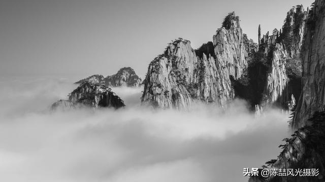 水墨黄山风光