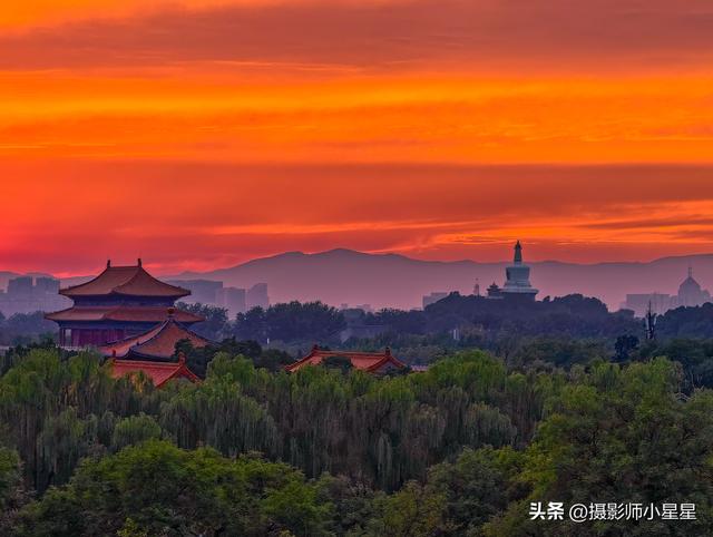 故宫摄影师小星星：当火烧云邂逅古都北京，盛世美景，江山如画！