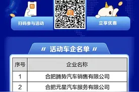 合肥庐阳、瑶海、蜀山、经开，想买车的别错过图片