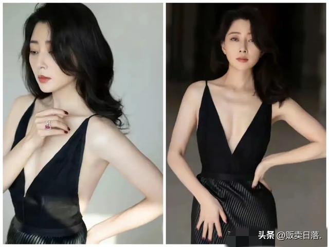 殷桃这是开挂了，大胸这么露出来，真的不怕被抢吗