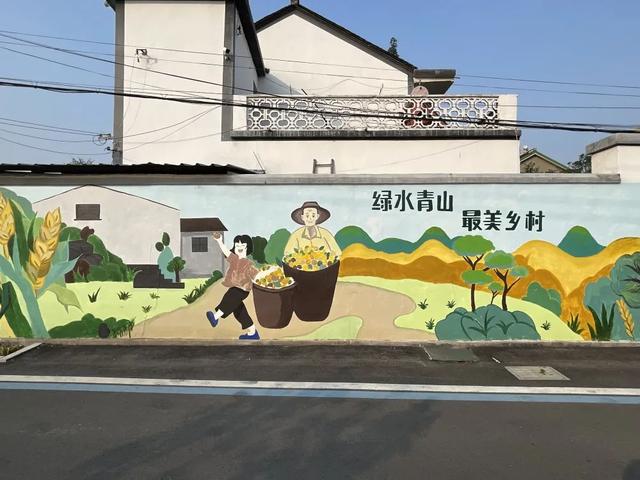现场实拍界牌镇张家埭村，村景好美