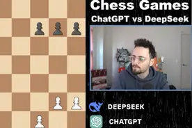 DeepSeek下棋忽悠ChatGPT认输图片
