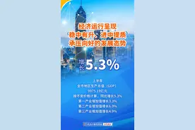 最新发布！上半年武汉GDP增长5.3%图片