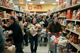 美国超市“疯抢”中国货：关税阴影下的经济困局与中国制造崛起图片