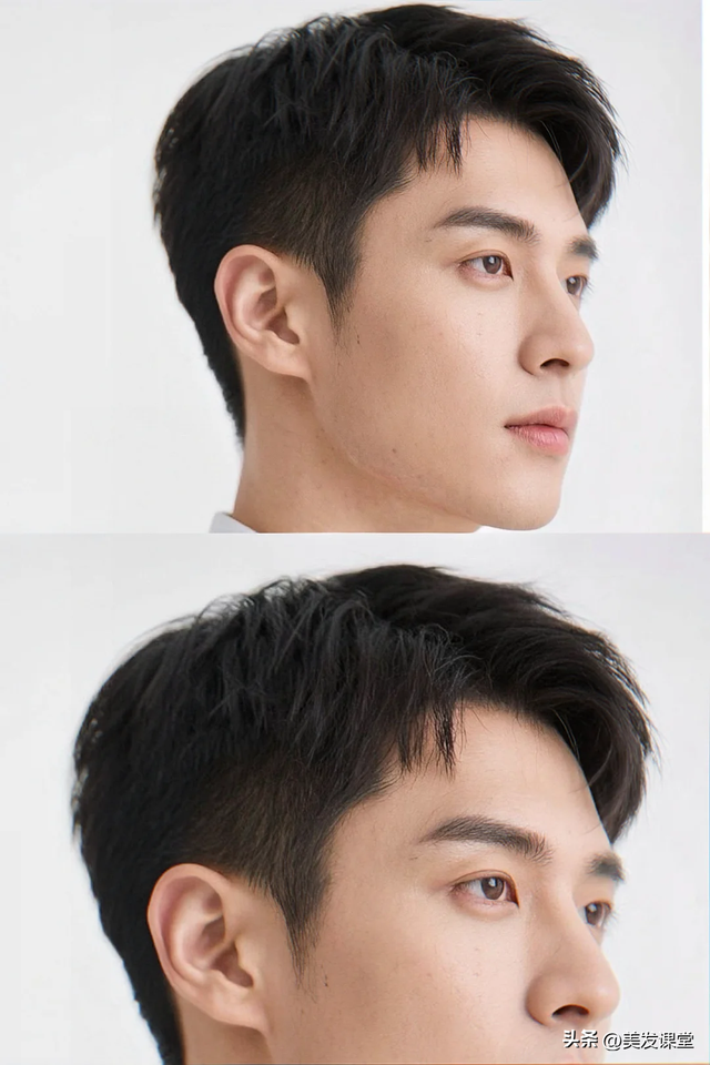 男生选对发型太重要了，剪个短发清爽又精神，出门不费时间打理