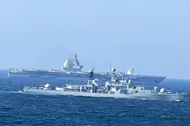 福建舰海试，20年老舰现代级护航？东海舰队现状，未分到一艘055图片