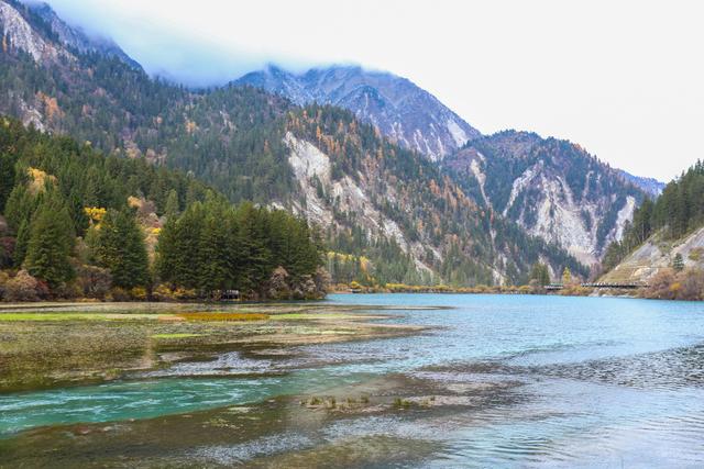 光影札记 | 秋染九寨：一半湖水蓝，一半山林红
