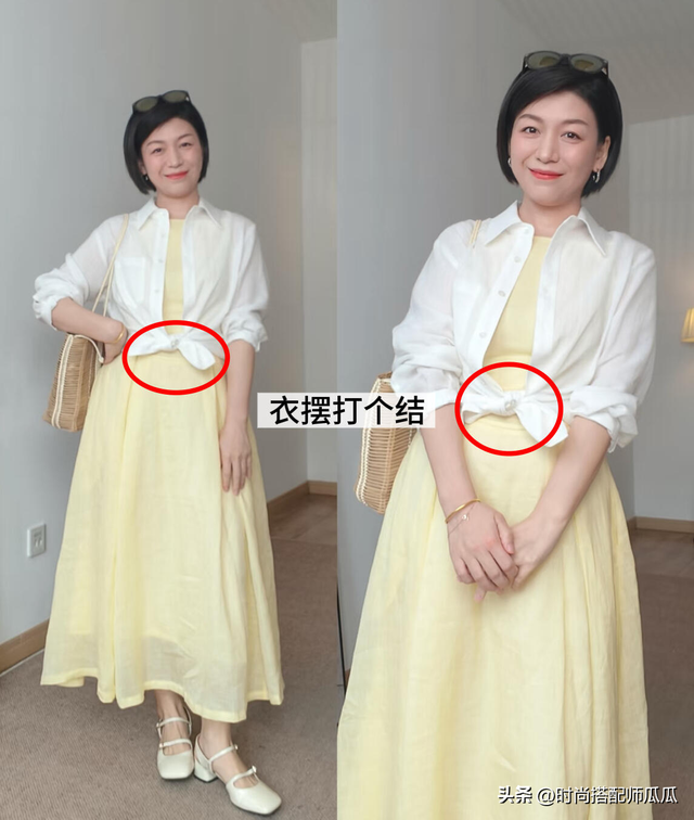 女人一旦过了40岁，尽量少穿T恤，太廉价！换成这3种夏衫更时髦