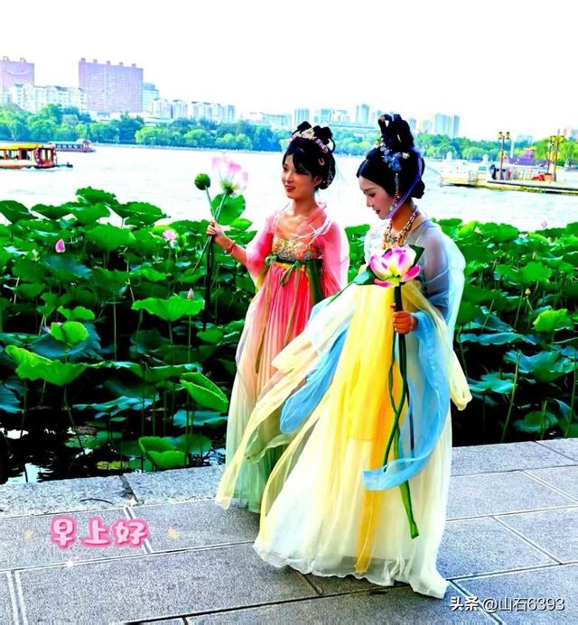 《雨荷厅畔荷香美女乐》～新华社原军事记者陶俊峰泉城大明湖美拍