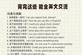 背完这些，能全英文交流！图片