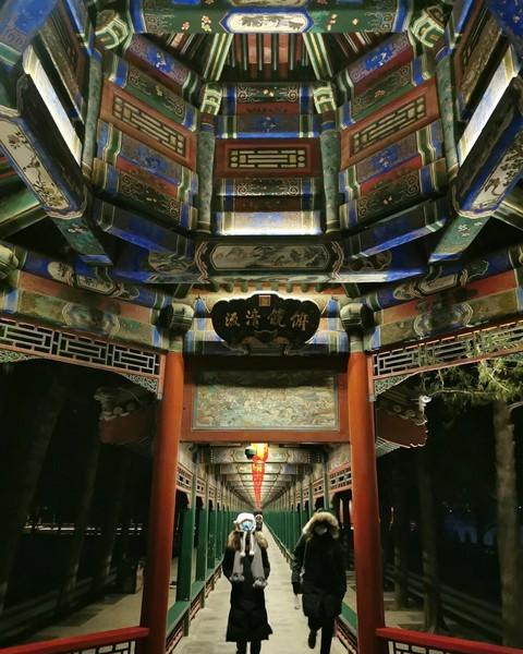 古建摄影教学：颐和园长廊内部夜景：3大光影秘境+5个参数公式