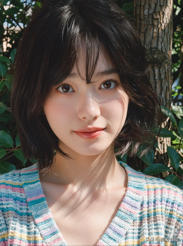 好看的短发：超显脸小，小个子，脸大剪了也很美