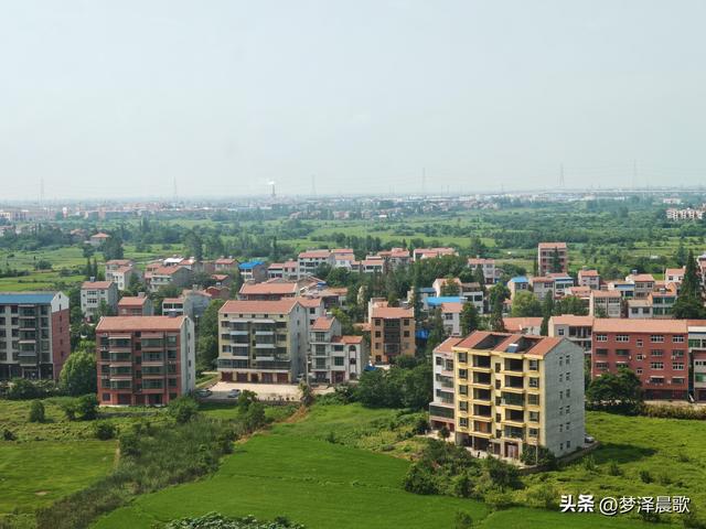 千年古城，云梦城东盛夏光影远眺