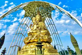 深圳求平安最灵验的寺庙，最大的四面观音！图片